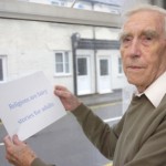 'Insulting': John Richards with his poster