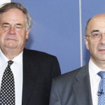 Sir David Bell of Common Purpose - right behind Sir Brian Leveson (r)