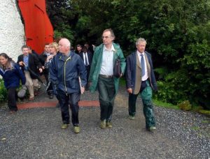 Maskless Defra Health Officials arrive at Skanda Vale to remove Shambo