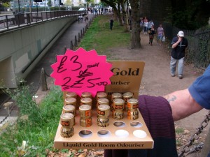 'Poppers' on sale outside the Mardi Gras