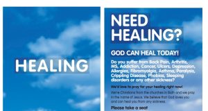 ‘God can heal today’ say MPs Bath Healing Leaflet