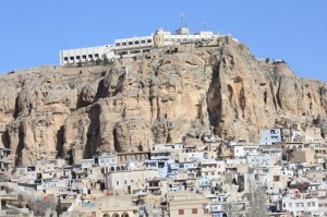 The ancient Christian settlement of Maalouda in Syria