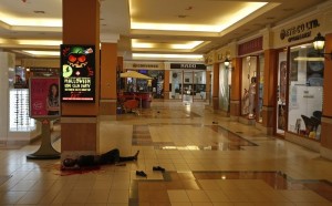 A woman lies dead in Westgate Mall