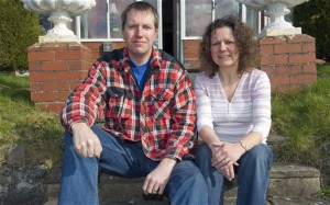 Christian hoteliers to test discrimination laws - Jeff and Sue Green outside the Highland Moors Hotel