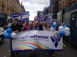 'Equality Network' at Glasgow Gay Pride 2013