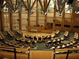 The Scottish Parliament chamber