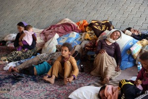 Yazidid refugees displaced by Islamic State