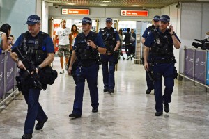 UK border police at Heathrow. But what of the militants who have slipped in unknown to them, or those entering illegally?