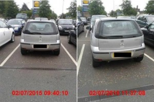 Look at the car behind and to the left. The owner left his boot open for over two hours?