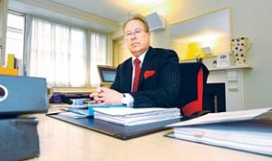 Judge Richard Rundell in his chambers.