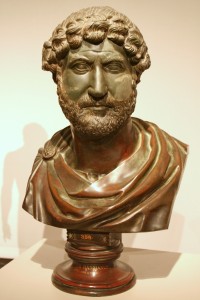 The Emperor Hadrian as a bust in the Altes Museum in Berlin.
