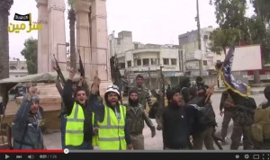 So- called 'White Helmets celebrating with Al Nusra jihadists