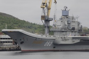 Aircraft carrier Admiral Kuznetsov has joined the Russian fleet in the Tartus naval base in Syria.