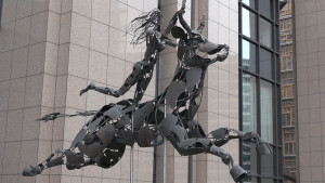 Europa on the Bull outside the Council of Ministers building in Brussels; the peoples of Europe are being taken for a ride.