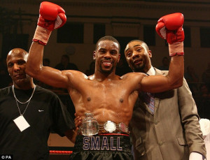 Anthony Small in fight-winning mode.