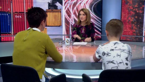 Victoria Derbyshire interviewing 'Jason' and her mother Leanne