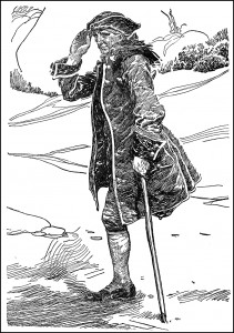 Frank Godwin's representation of Treasure Island's Long John Silver