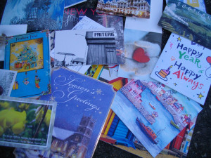 Some of the Christmas Cards which Medway Council refused to deliver to 'J'