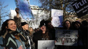 Militant 'wimmin' on the women's march