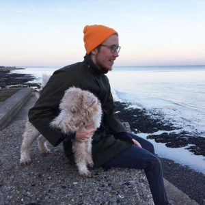 'Freddy' with what appears to be a dog