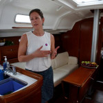 The cabin of the Women on Waves yacht