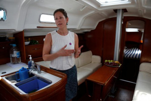 The cabin of the Women on Waves yacht (Reuters)