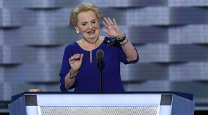 Warmonger and Ms Roper's feminist idol- Madeleine Albright of 'Special place in hell' fame