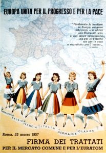 Italian Poster celebrating the Treaty of Rome