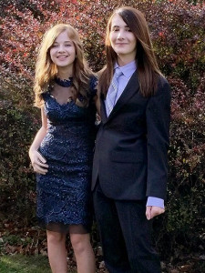 Here's Jackie and her brother