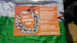 A flier for Israeli Apatheid Week