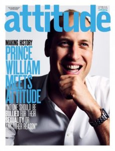 Prince William on the cover of gay magazine Attitude