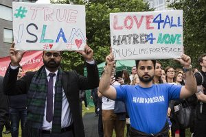 Ahmadi slogans - but is this the 'True Islam' fallacy?