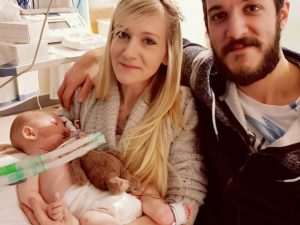 Charlie Gard with his parents, Connie Yates and Chris Gard