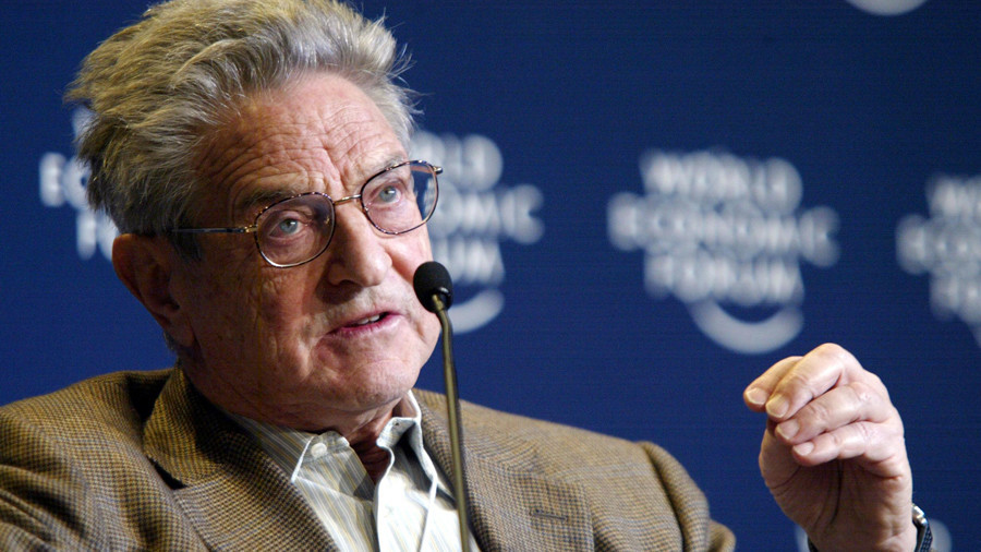 George Soros Financier George Soros has one third of MEPs in his pocket, according to a book exposed by Nigel Farage.