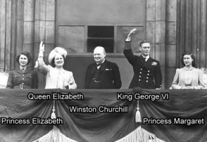 Both King and Prime Minister praised God for deliverance on Victory in Europe Day on 8th May 1945