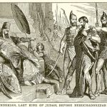The Blind Zedekiah, Last King of Judah, before Nebuchadnezzar of Babylon