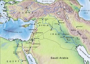 Carchemish lies on the border of modern Turkey and Syria