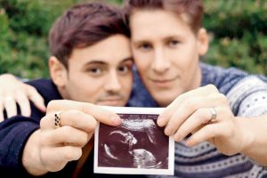 In whose womb is this child pictured?