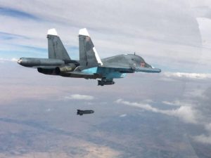 Russia deployed its SU34 jets against the jihadists.