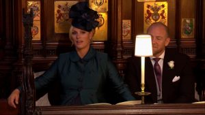 Zara Tindall sat glued to her seat as Bishop Michael spoke of the power of love.