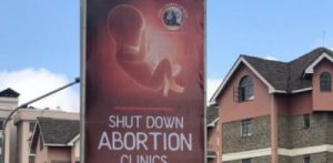Pro-life billboards in Nairobi were ordered down by Esther Passaris.
