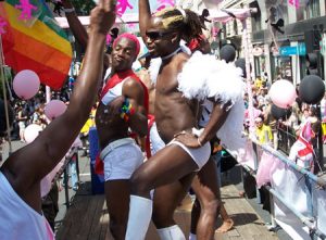 Slide 40: Western politicians want Africa to end up with gay parades like this.