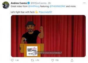 Gov Cuomo has endorsed this patronising rap video targetted at African-Americans