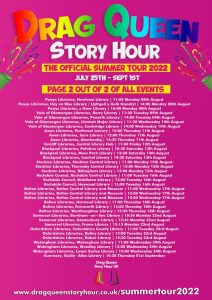 Drag Queen Story Poster 2022 (2) showing locations
