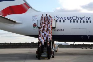 British Airways aren't flying the England Rugby women to the World Cup in New Zealand.
