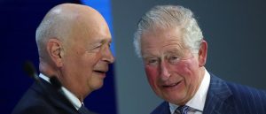 Klaus Schwab and the then Prince of Wales