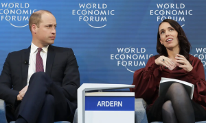 Prince William and Jacinda Ardern at, once again, the World Economic Forum in Davos