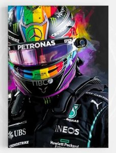Lewis Hamilton's LGBT  Rainbow Helmet