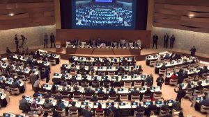 The World Health Assembly oversees the WHO