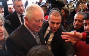 King Charles as Prince of Wales in Bethlehem in 2020.